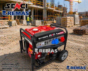 Senci SC 11000 TE Dual 11 kVA Monofaze - Trifaze Benzinli Jeneratör