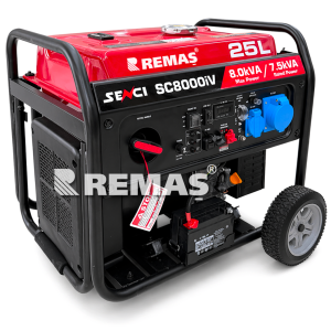Senci SC 8000 iV Marşlı Inverter 8 kVA Monofaze Benzinli Jeneratör