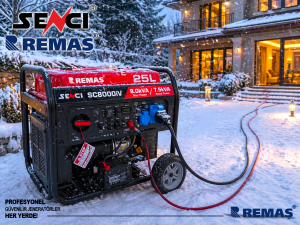 Senci SC 8000 iV Marşlı Inverter 8 kVA Monofaze Benzinli Jeneratör