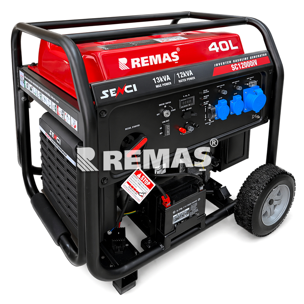 Senci SC 12000 iV Marşlı Inverter 13 kVA Monofaze Benzinli Jeneratör