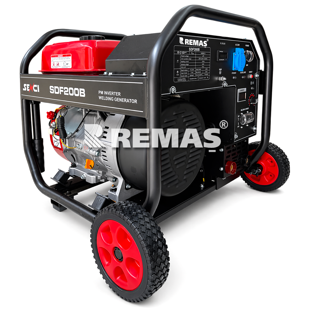 Senci SDF 200B Inverter 6,5 kVA Monofaze Benzinli Kaynak Jeneratörü