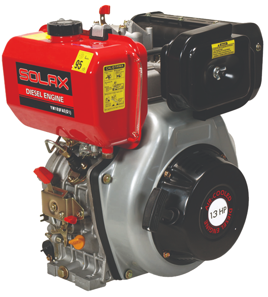 Solax YM 188 FBE Marşlı 13 HP Dizel Motor