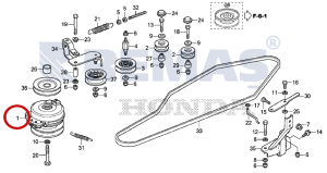 Debriyaj - Kavrama HONDA HF2622 - HF2625 Çim Biçme Traktörü