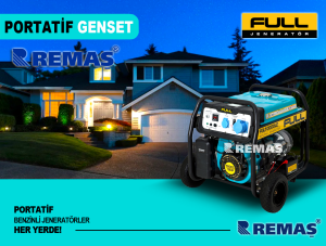 FULL FGL 10000 LE Marşlı 10 kVA Monofaze Benzinli Jeneratör