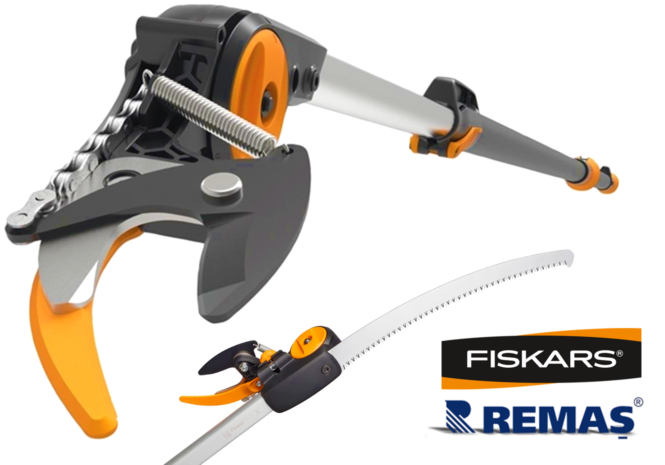 Fiskars Power Gear UPX86 Testereli Teleskopik Yüksek Dal Budama Makası