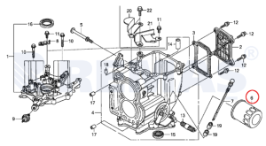 HONDA YAĞ FİLTRESİ MARINE BF9,9 - 20 - BF50