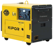 Kipor KDE 6700T Monofaze Marşlı 5 kVA Kabinli Dizel Jeneratör