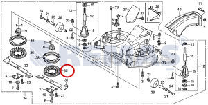 Pervane Sol HONDA HF2417 - HF2620 - HF2622 - HF2625 Çim Traktörleri