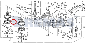 Pervane Sağ HONDA HF2417 - HF2620 - HF2622 - HF2625 Çim Traktörleri