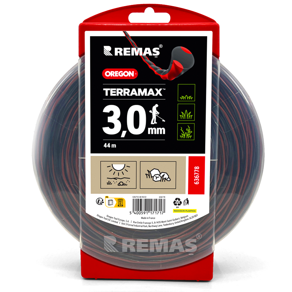 Oregon Misina 3 mm - 44 metre - SİYAH BURGULU