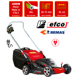 Efco LR 48 PE Comfort Plus 1600 Watt Elektrikli Çim Biçme Makinesi