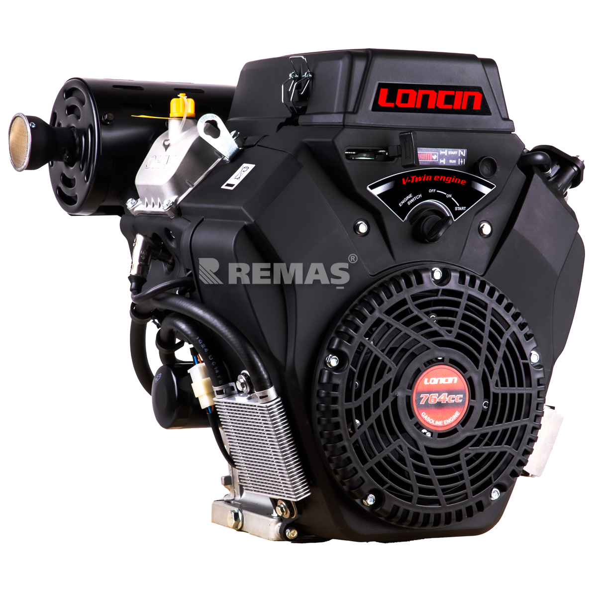 Loncin LC2V80FD-A EUR5 Marşlı 25.5 HP Yatay Milli Kamalı Benzinli Motor