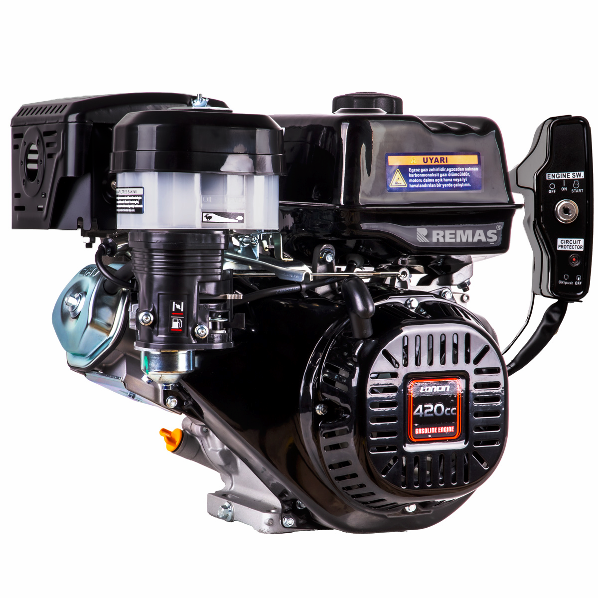 Loncin G420FD-I EUR5 Marşlı 15 HP Yatay Milli Kamalı Benzinli Motor