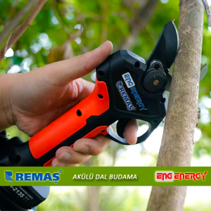 Energy FH-2135 Çift Akülü Sensörlü 35 mm Dal Budama Makası