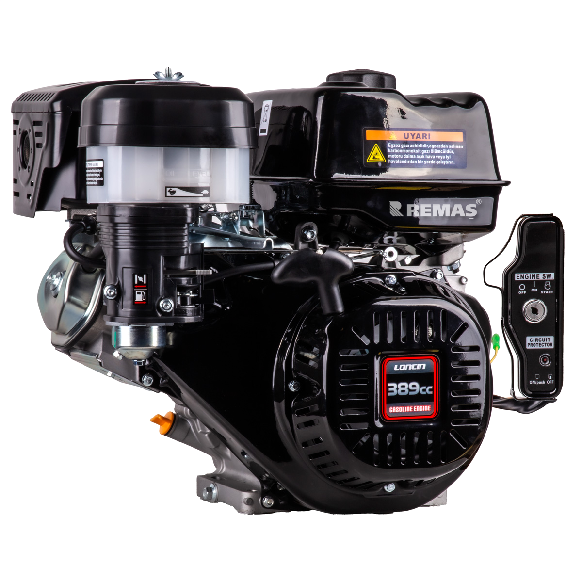 Loncin G390FD-I EUR5 Marşlı 13 HP Yatay Milli Kamalı Benzinli Motor
