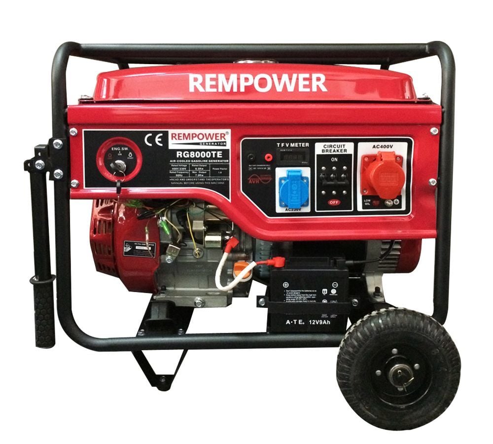 Rempower RG 8000TE Marşlı 8 kVA Benzinli Jeneratör