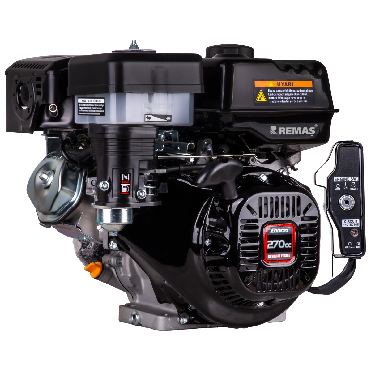 Loncin G270FD-O EUR5 Marşlı 9 HP Yatay Milli Kamalı Benzinli Motor