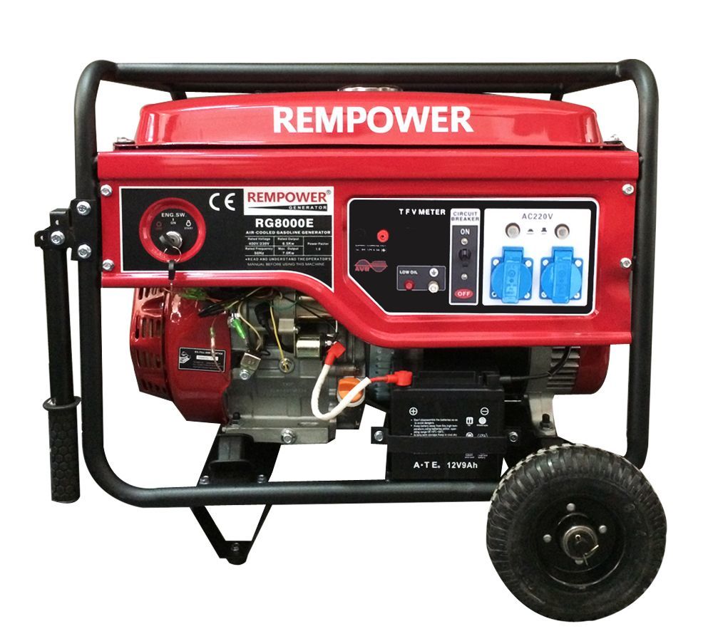 Rempower RG 8000E Otomatik 8 kVA Benzinli Jeneratör