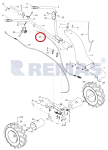 Hareket Teli EUROSYSTEMS M90 Çayır Biçme Makinesi
