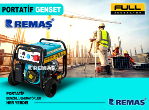 FULL FGL 8000 LE3 Marşlı 8.1 kVA Trifaze Benzinli Jeneratör