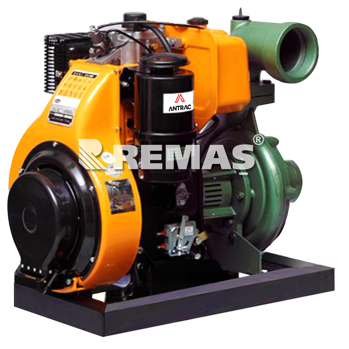 Antrac 4 LD 820 LY3 İpli Şasesiz Dizel Motopomp 17 HP Yağmurlama 4'' Parmak Su Motoru