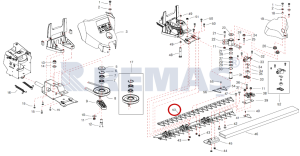Çayır Biçme Bıçağı Üst 87 cm EUROSYSTEMS M85 - M90 Çayır Biçme Makineleri