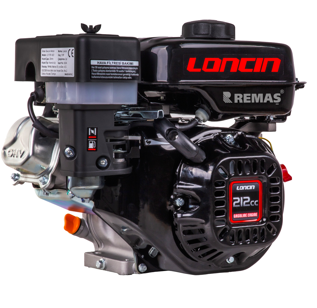 Loncin LC170F-A22 EURO5 İpli 7 HP Kamalı Tip 20 mm Benzinli Motor