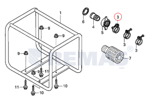 Kelepçe HONDA WB20 Motopomp