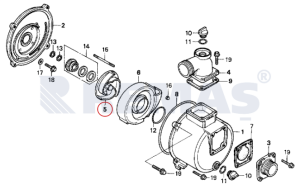 Pompa Fanı - Pompa Pervanesi HONDA WB30 Motopomp *Yeni Modellere Uyumlu