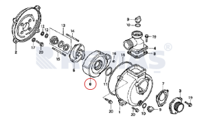 Difüzör - Yönlendirici HONDA WB30 Motopomp *Eski Modellere Uyumlu