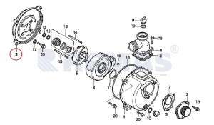 Pompa Gövde Kapağı HONDA WB30 Motopomp *Yeni Modellere Uyumlu