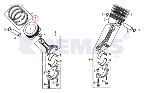 Piston Standart HONDA GX630 - GX690
