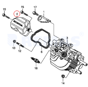 Külbütör Kapağı HONDA GX630 - GX690