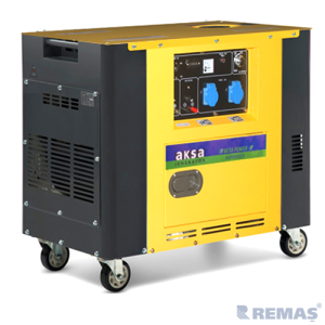 Aksa AAP 8000 DEK Marşlı 8 KVA Kabinli Monofaze Dizel Jeneratör