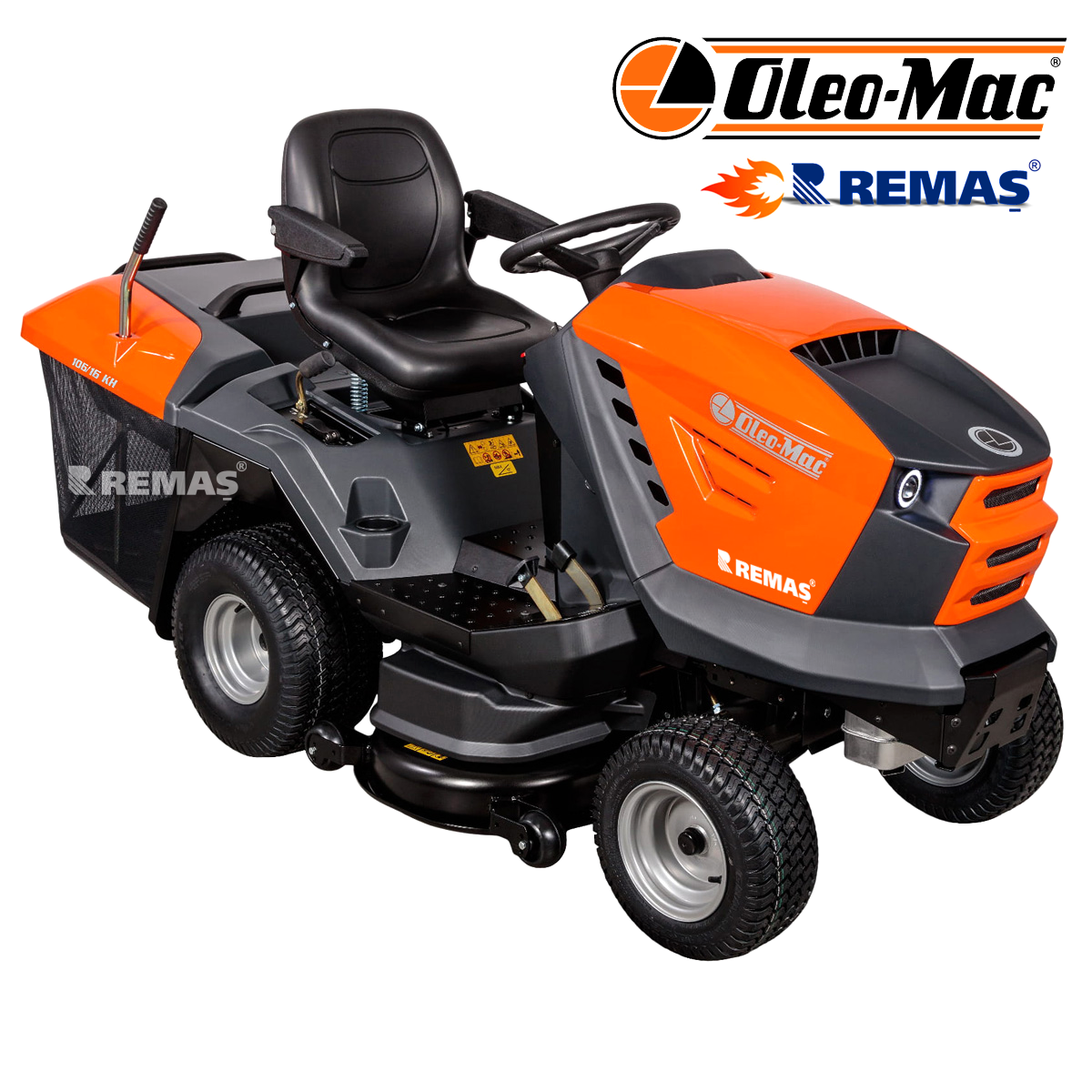 Oleo-Mac OM 106/16K H EUR5 Benzinli 320 LT Çim Biçme Traktörü