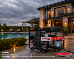 Rempower RG 16000 E3 Marşlı 16 kVA Trifaze Benzinli Jeneratör