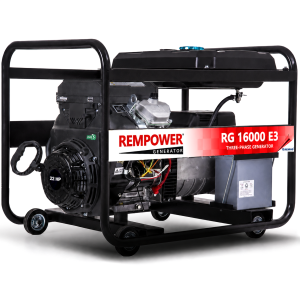 Rempower RG 16000 E3 Marşlı 16 kVA Trifaze Benzinli Jeneratör